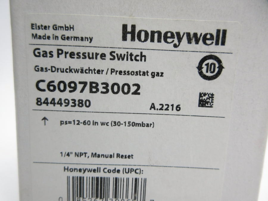 HONEYWELL C6097B3002 84449380 12-60INWC NSMP