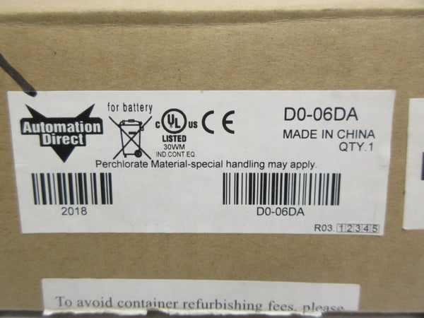 AUTOMATION DIRECT D0-06DA NSMP