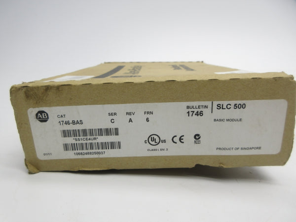 ALLEN BRADLEY 1746-BAS SER. C F/W 6 REV. A NSMP