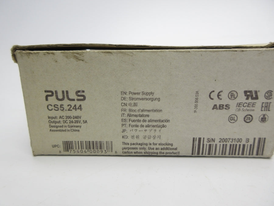 PLS CS5.244 200-240VAC 1.4A NSMP