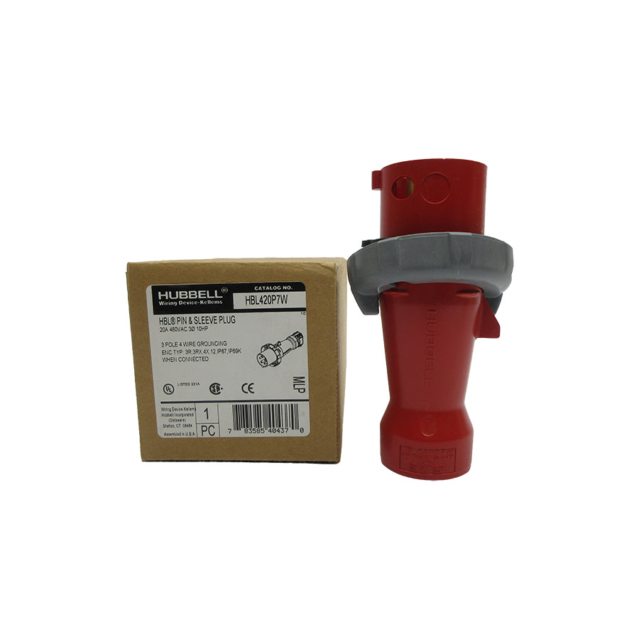 HUBBELL HBL420P7W 480VAC 20A (AS PICTURED) NSMP