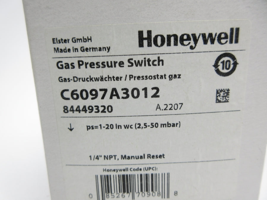 HONEYWELL C6097A3012 84449320 1-20INWC NSMP