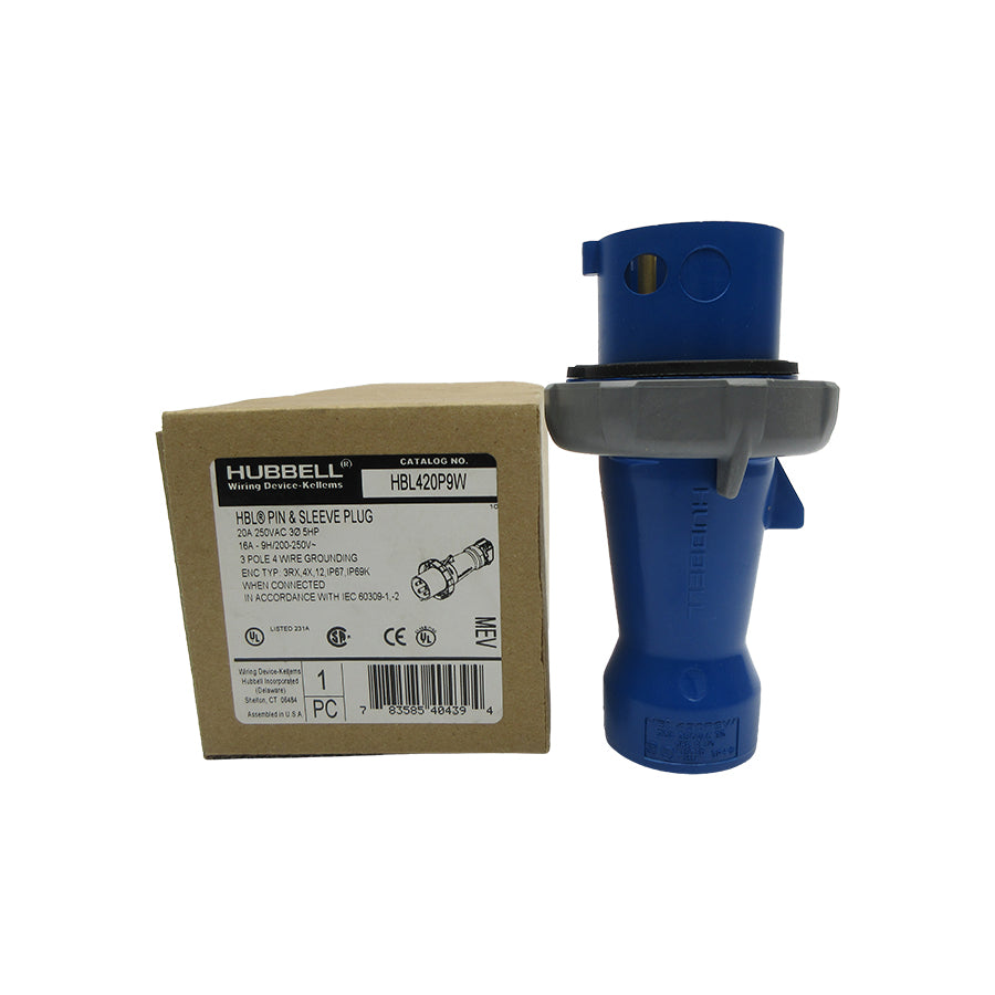 HUBBELL HBL420P9W 250VAC 20A (AS PICTURED) NSMP