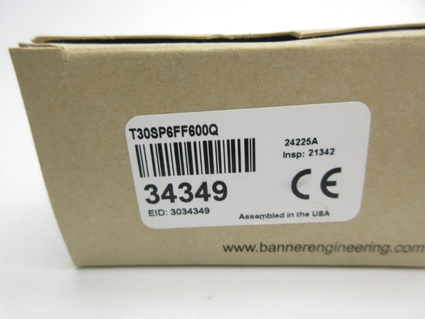 BANNER ENGINEERING T30SP6FF600Q 34349 10-30VDC NSMP