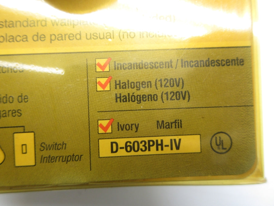 LUTRON D-603PH-IV NSMP