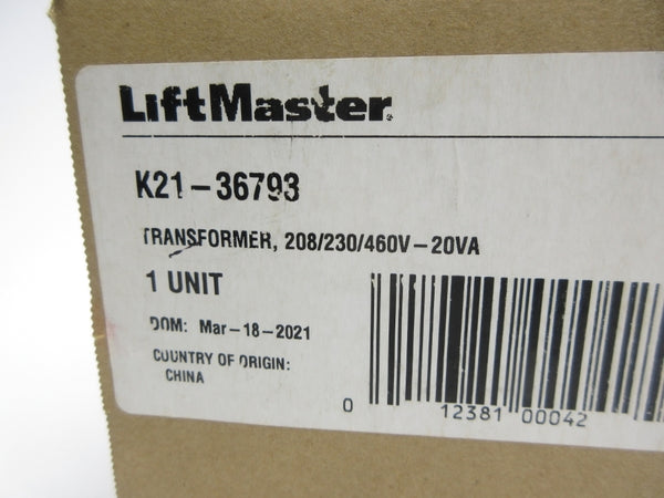 LIFTMASTER K21-36793 460V NSMP