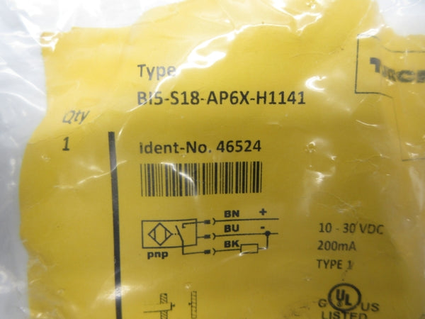TURCK BI5-S18-AP6X-H1141 46524 10-30VDC NSMP