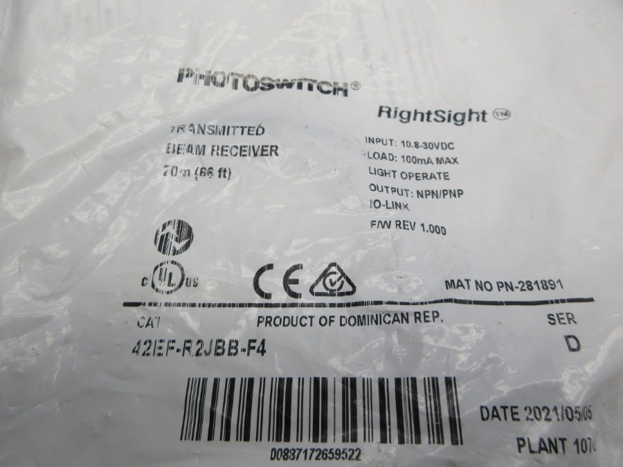 ALLEN BRADLEY 42EF-R2JBB-F4 SER. D 10.8-30VDC NSMP