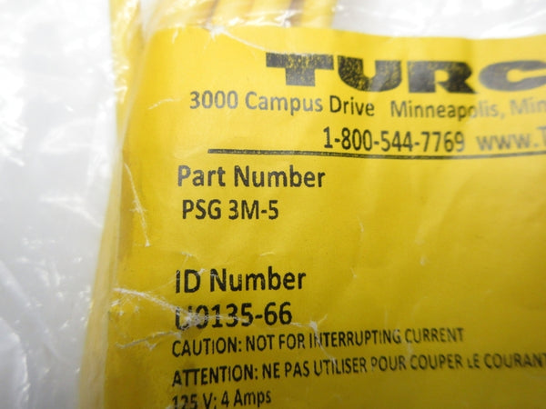 TURCK PSG3M-5 U0135-66 125V 4A NSMP