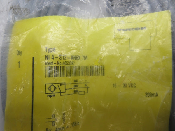 TURCK NI4-S12-AN6X-7M 4653397 10-30VDC NSMP