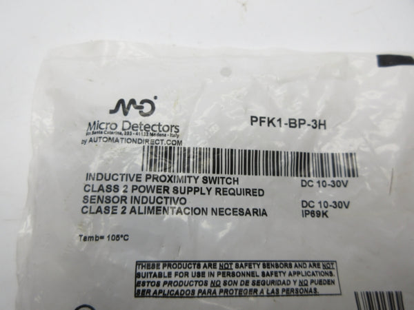 MICRO DETECTORS PFK1-BP-3H 10-30VDC NSMP