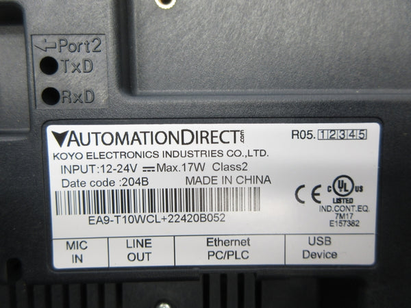 AUTOMATION DIRECT EA9-T10WCL+22420B052 12-24V NSNP