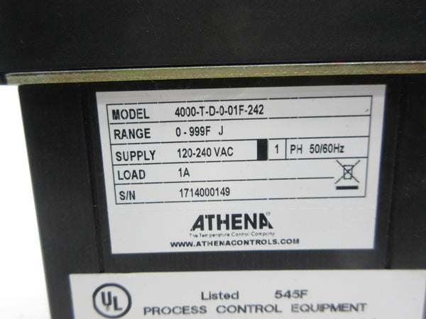 ATHENA 4000-T-D-0-01F-242 120-240VAC 0-999'F NSNP