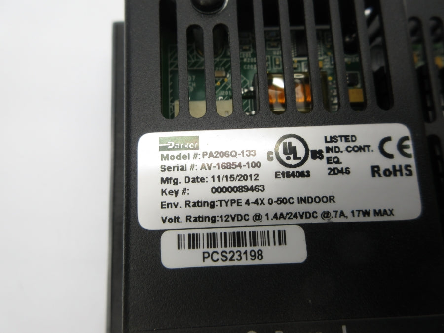 PARKER PA206Q-133 24VDC 1.4A NSNP