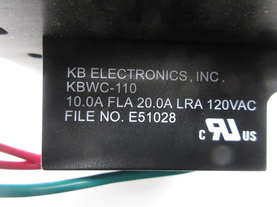 KB ELECTRONICS KBWC-110 120VAC 10.0/20.0A NSNP