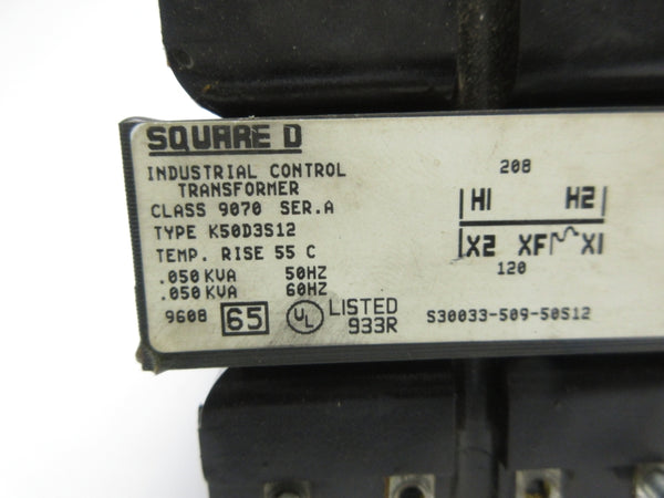SQUARE D 9070K50D3S12 SER. A 208V NSNP