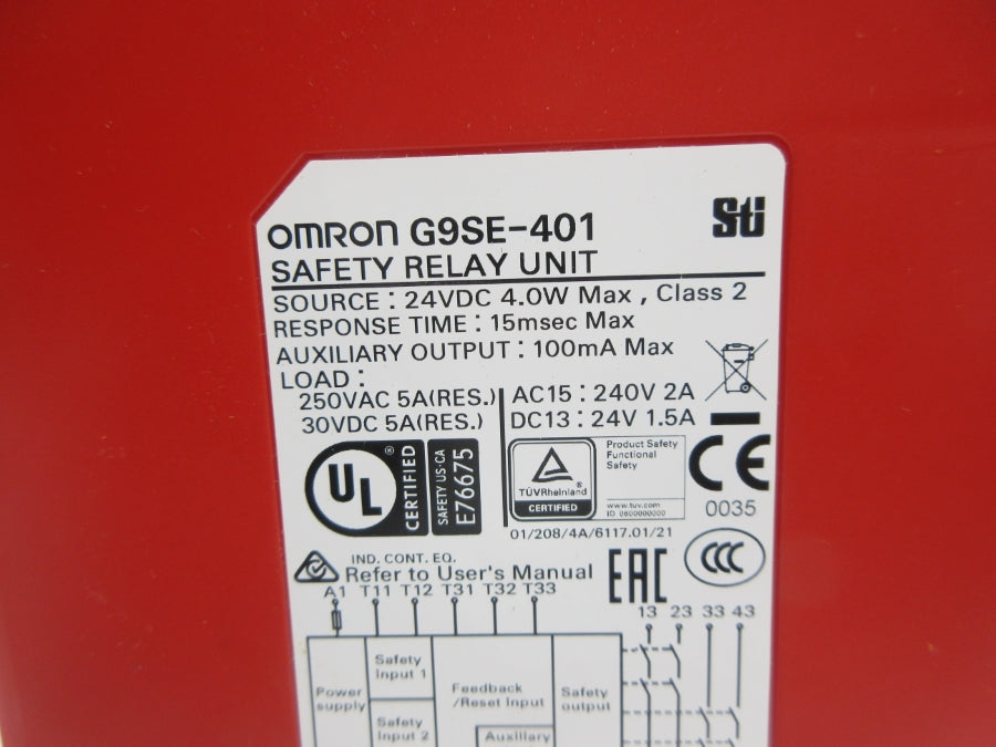 OMRON G9SE-401 24VDC NSNP