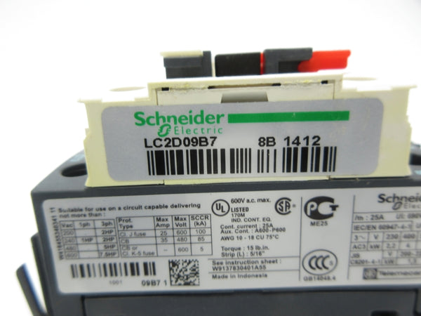 SCHNEIDER ELECTRIC LC2D09B7 24V NSNP