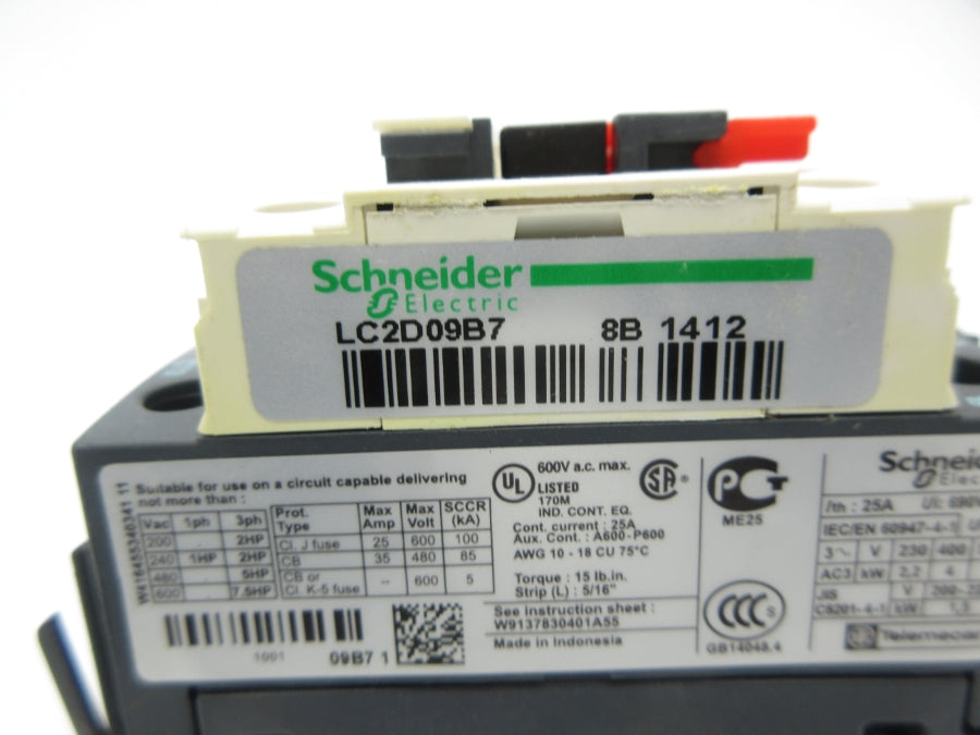 SCHNEIDER ELECTRIC LC2D09B7 24V NSNP