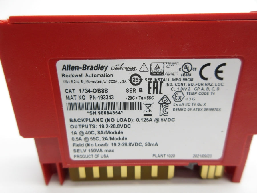 ALLEN BRADLEY 1734-OB8S SER. B NSNP