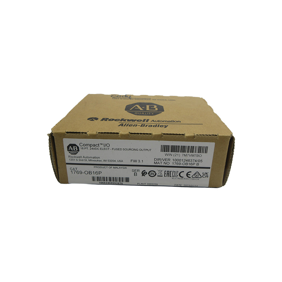 ALLEN BRADLEY 1769-OB16P SER. B F/W 3.1 24VDC DATE: 2023 NSFS
