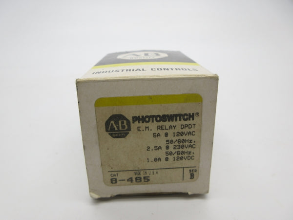 ALLEN BRADLEY 8-485 SER. B 120VAC 5A (AS PICTURED) (BK/YL) NSMP