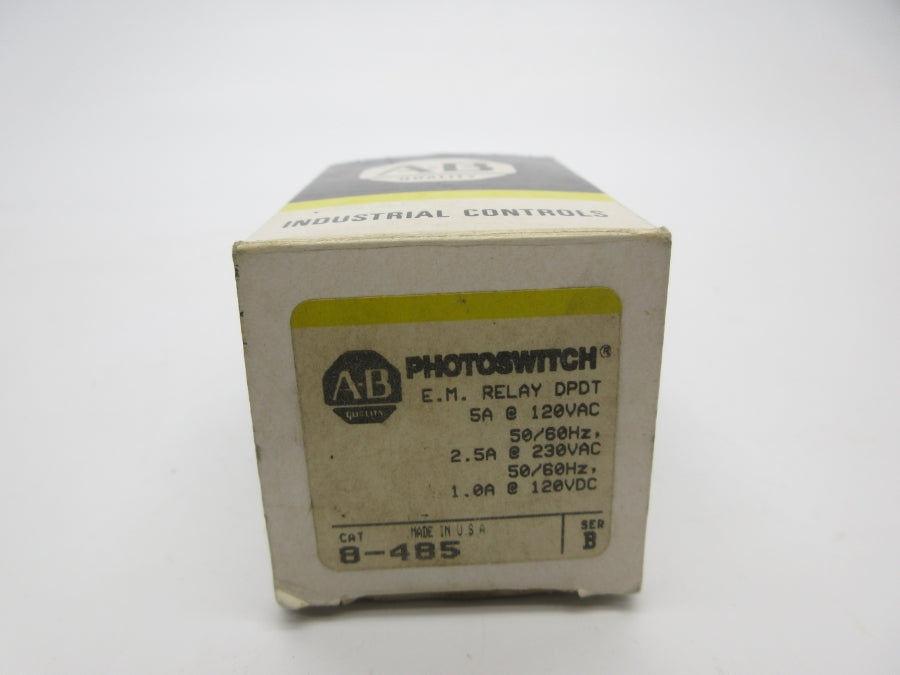 INDUSTRIAL SPARE PART 8-485 SER. B 120VAC 5A (AS PICTURED) (BK/YL) NSMP