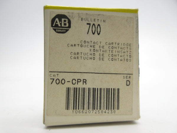 ALLEN BRADLEY 700-CPR SER. D 150VAC (BK/YL) NSMP