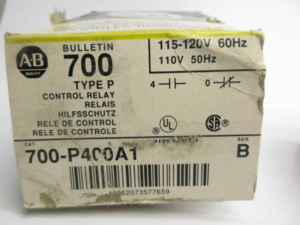 ALLEN BRADLEY 700-P400A1 SER. B 110/115-120V (BK/YL) NSMP