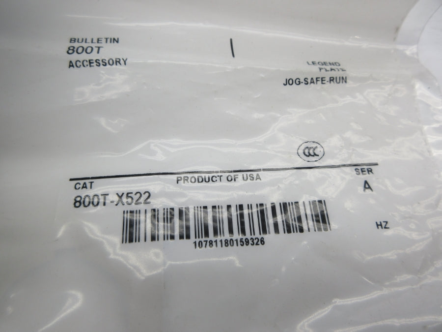 INDUSTRIAL SPARE PART 800T-X522 SER. A NSMP