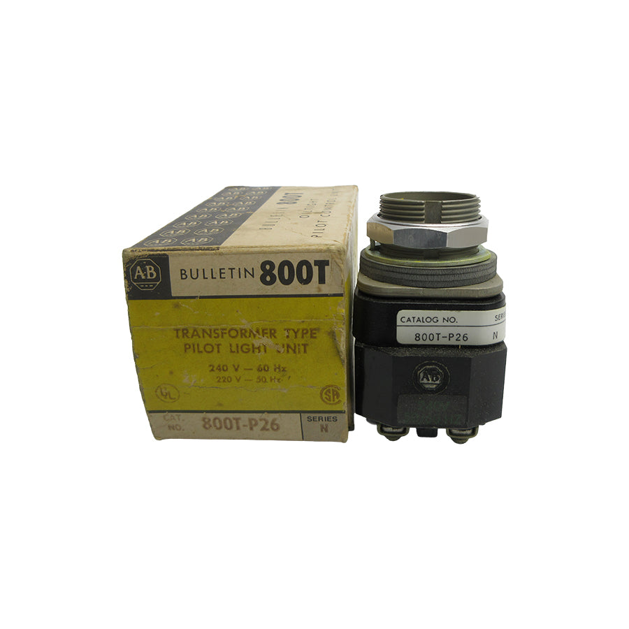 ALLEN BRADLEY 800T-P26 SER. N 220/240V (NO BULB) (BK/YL) NSMP