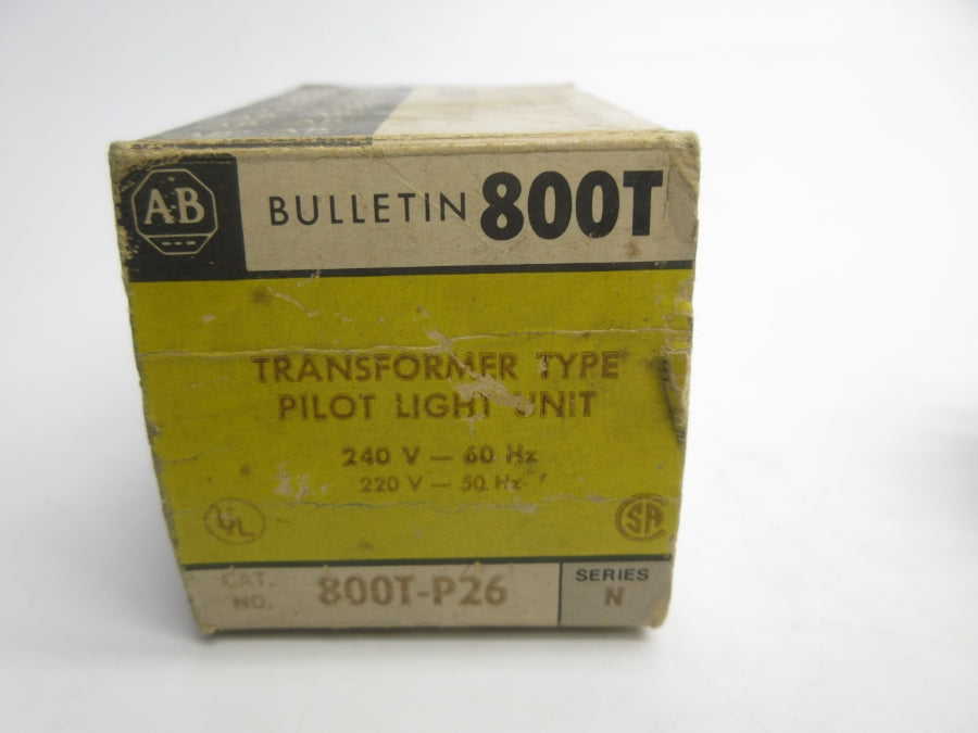 ALLEN BRADLEY 800T-P26 SER. N 220/240V (NO BULB) (BK/YL) NSMP