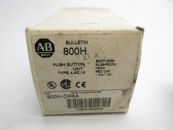 ALLEN BRADLEY 800H-DR6A SER. F (AS PICTURED) (WH) NSMP