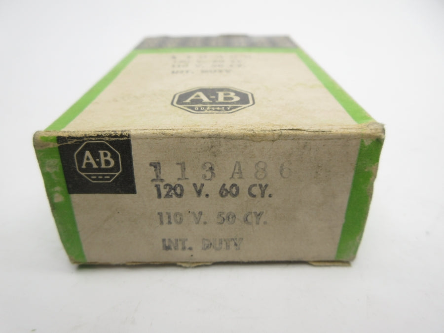 ALLEN BRADLEY 113A86 110/120V (GR/BK) NSMP