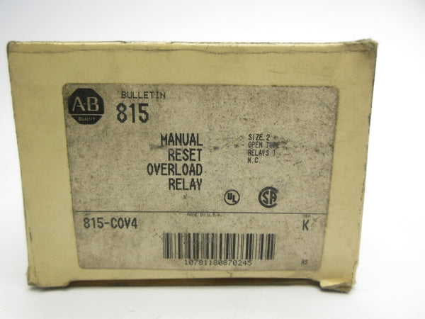 ALLEN BRADLEY 815-COV4 SER. K 600VAC (GY/BL) NSMP