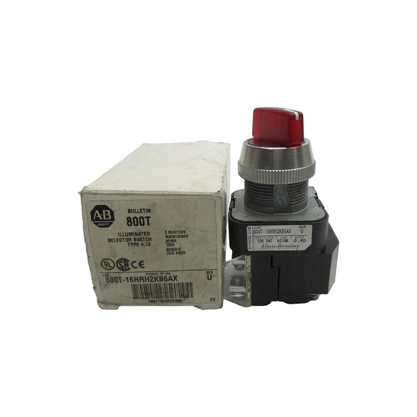 ALLEN BRADLEY 800T-16HRH2KB6AX SER. U 120VAC (WH) NSMP