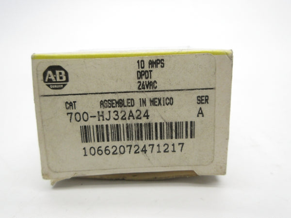 ALLEN BRADLEY 700-HJ32A24 SER. A 24VAC 10A (BK/YL) NSMP