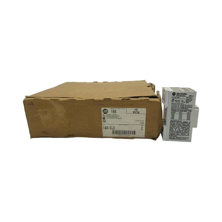 ALLEN BRADLEY 140-CL2 SER. C 600VAC 25A (PKG OF 10) (BR/WH) NSMP
