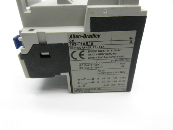 ALLEN BRADLEY 193-T1AB16 SER. A 1.1-1.6A NSNP
