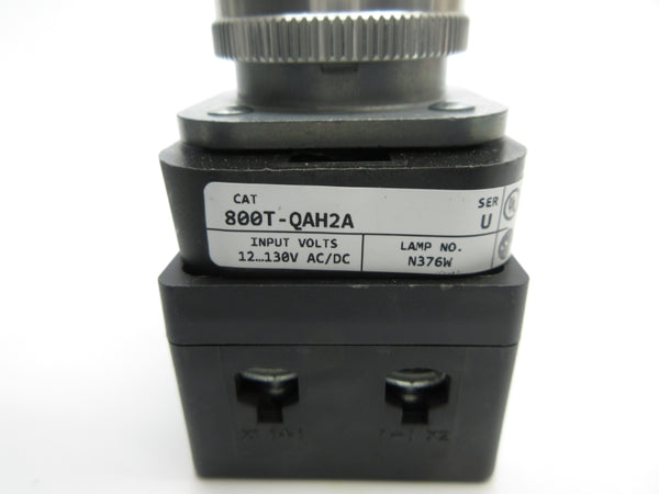 ALLEN BRADLEY 800T-QAH2A SER. U 12-130VAC/DC (AS PICTURED) NSNP