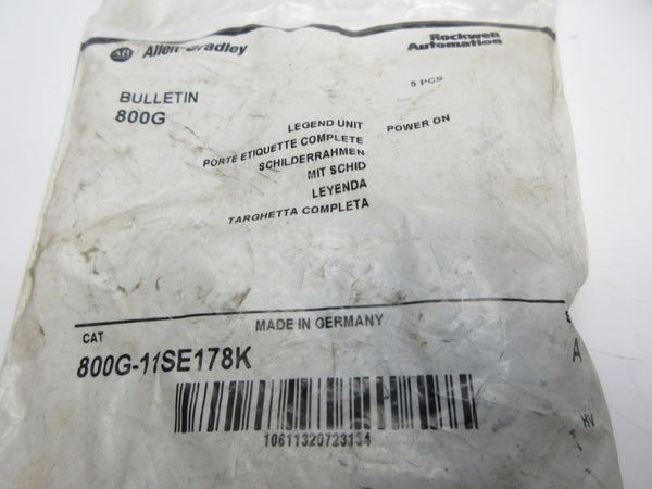 ALLEN BRADLEY 800G-11SE178K SER. A NSMP