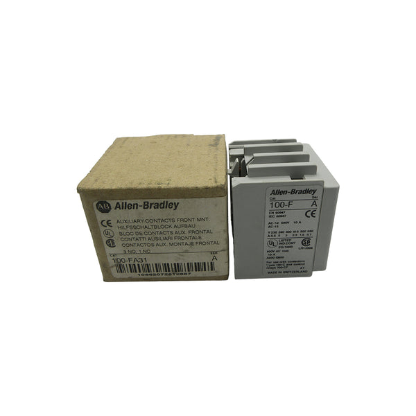 ALLEN BRADLEY 100-FA31 SER. A 600VAC 10A (BR/WH) NSMP