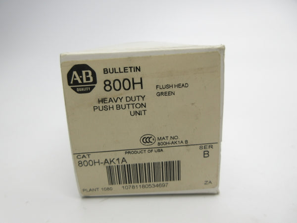 ALLEN BRADLEY 800H-AK1A SER. B (WH) NSMP