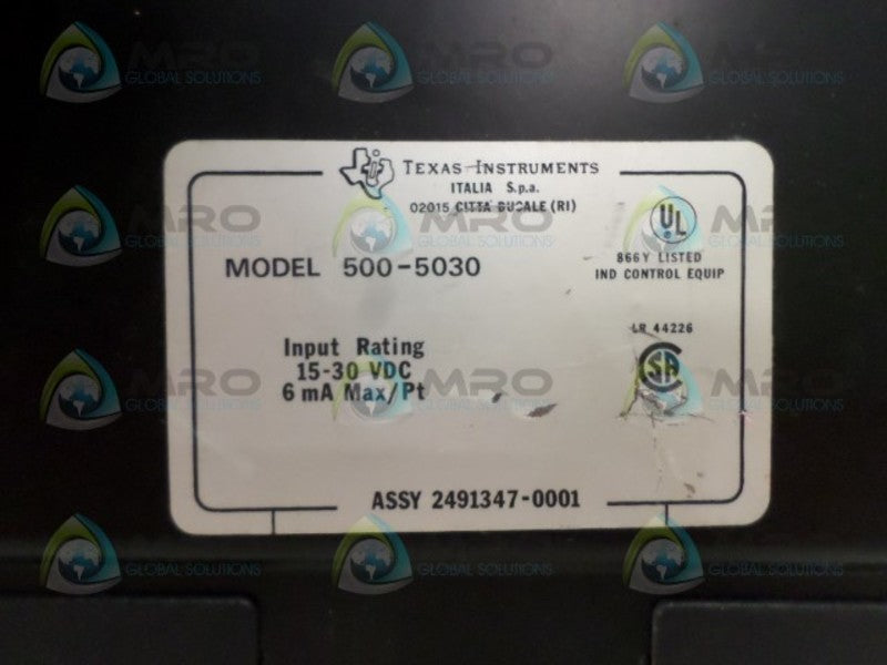 TEXAS INSTRUMENT 500-5030 15-30VDC UNMP