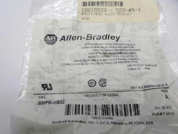 ALLEN BRADLEY 800FM-HB32 SER. A NSMP