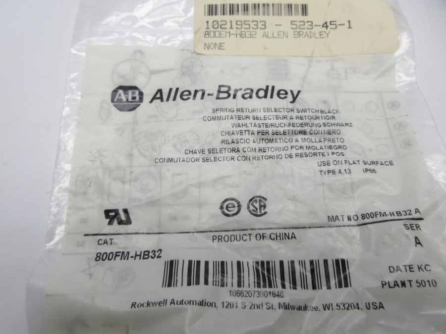 INDUSTRIAL SPARE PART 800FM-HB32 SER. A NSMP