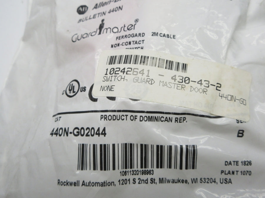 INDUSTRIAL SPARE PART 440N-G02044 SER. B NSMP