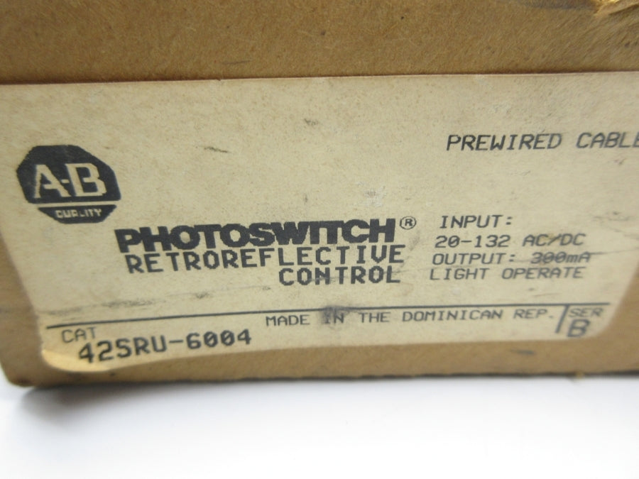 ALLEN BRADLEY 42SRU-6004 SER. B 20-132VAC/DC (BR/WH) NSMP