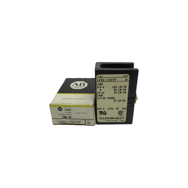 ALLEN BRADLEY 1492-100YF SER. B 600V 175A (BK/YL) NSMP