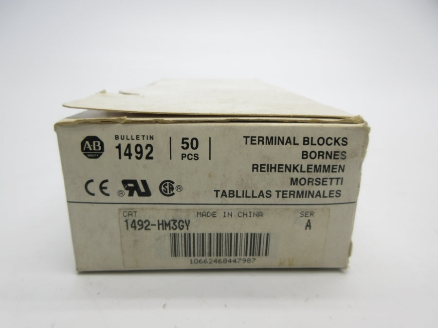 INDUSTRIAL SPARE PART 1492-HM3GY SER. A (PKG OF 50) (WH) NSMP